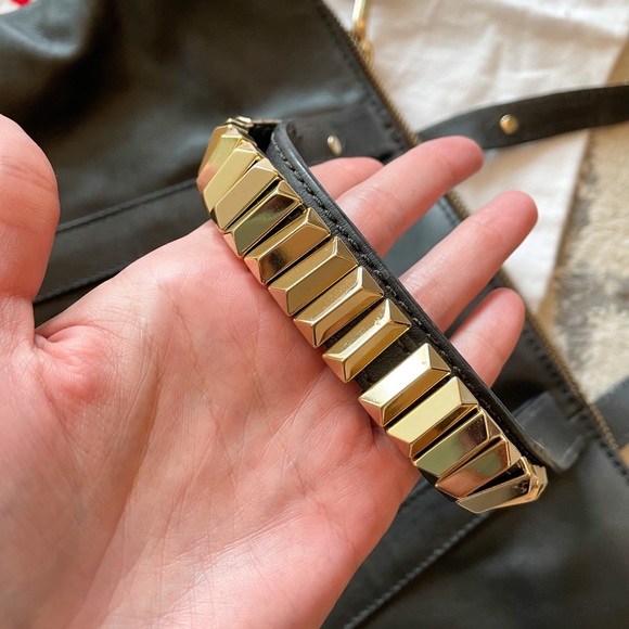 Schutz Black Leather Handbag - Picture 2 of 8